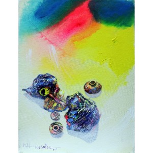 Hussain Chandio, 12 x 16 Inch, Acrylic on Canvas, Figurative Painting-AC-HC-118